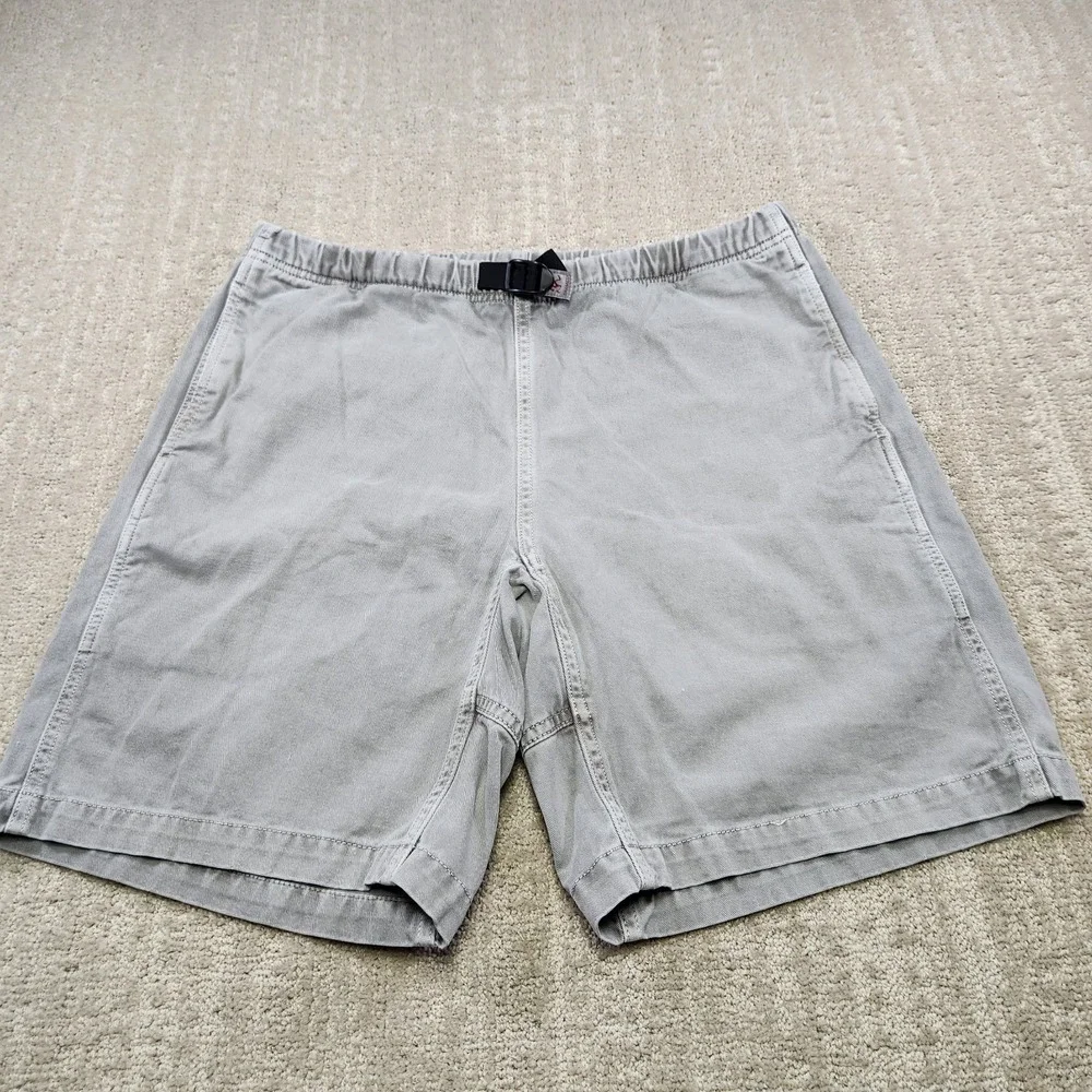 Gramicci Shorts Men Medium Vintage G Series Climber Gray Gorpcore Hiking Belted